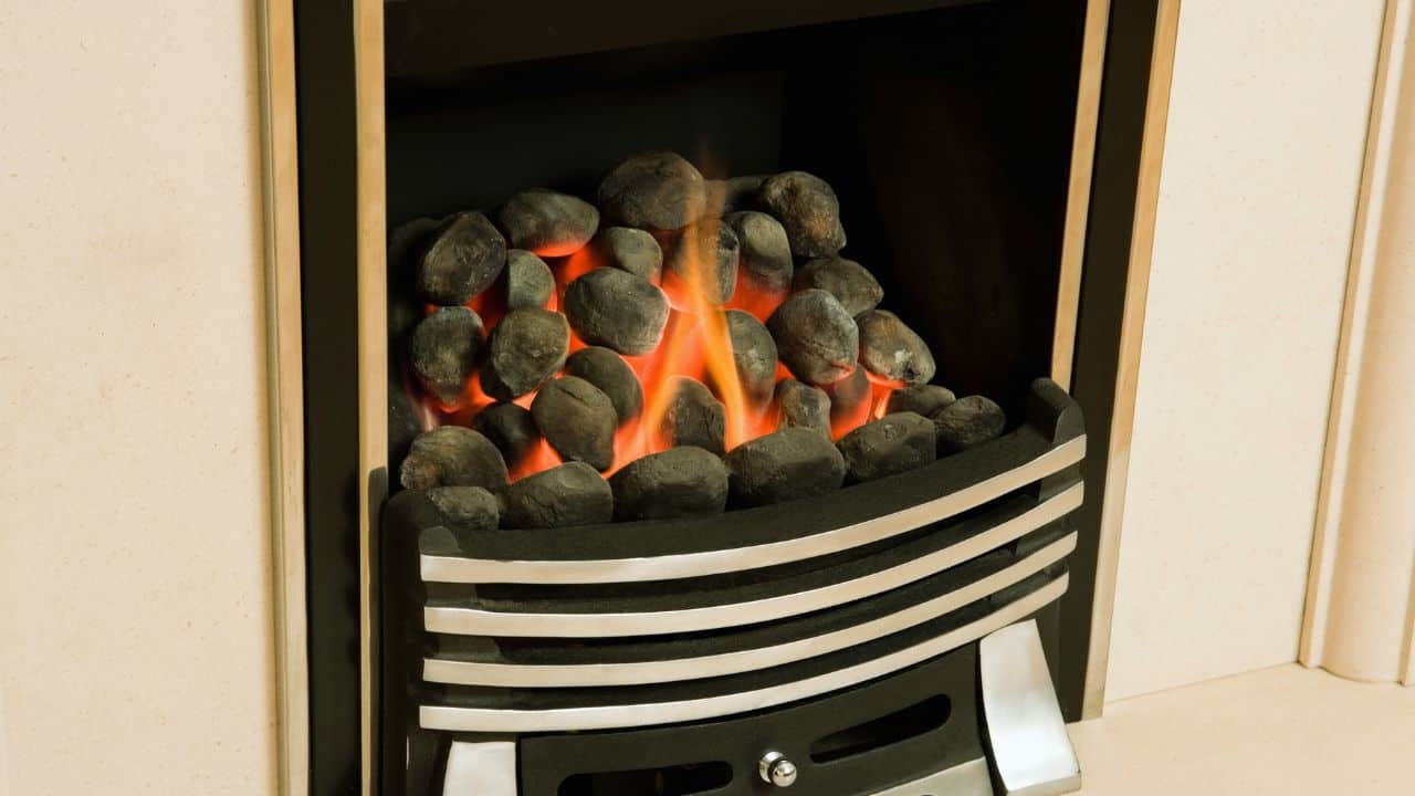 burn coal in a fireplace