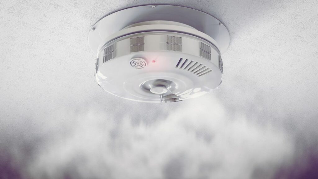 Smoke detector alerting carbon monoxide from wood stoves