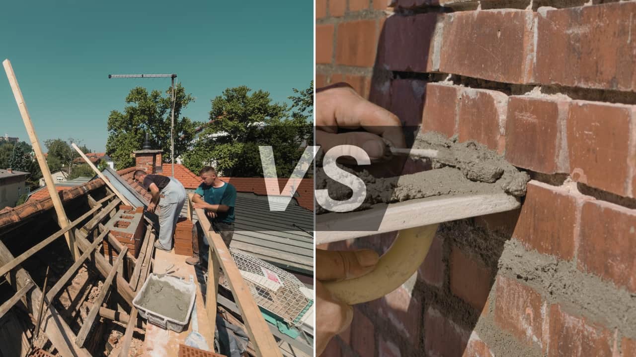 Chimney rebuilding vs. chimney repointing. Know which method is better.