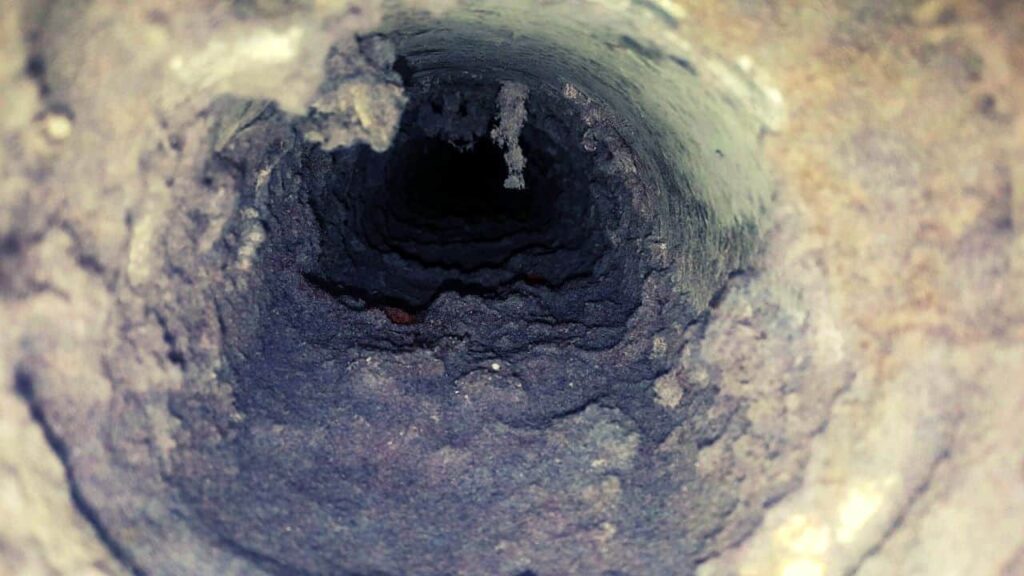 chimney and dryer vent cleaning process