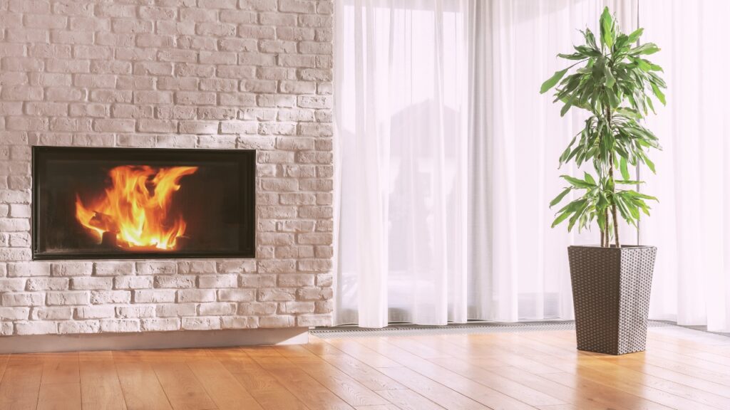 Fireplace in a room. Know the causes and fixes for a fireplace not heating room.