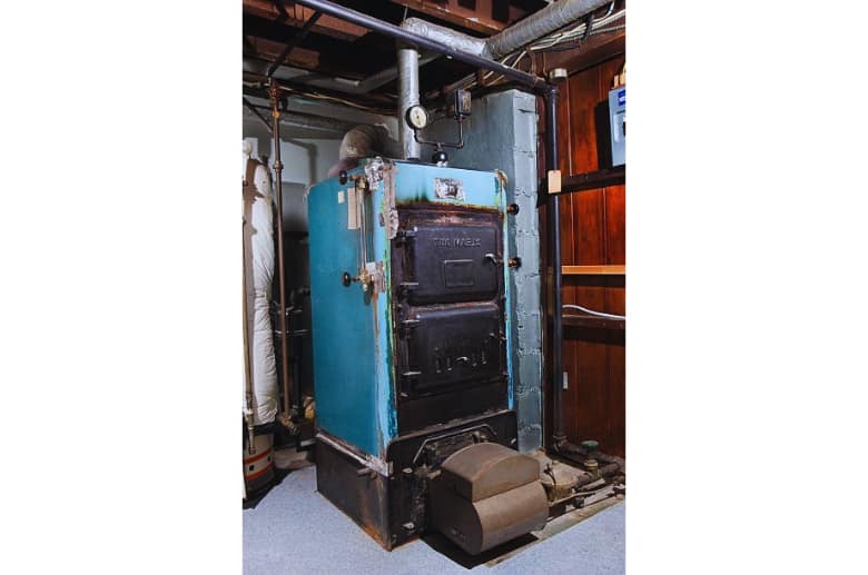 An old gas furnace.