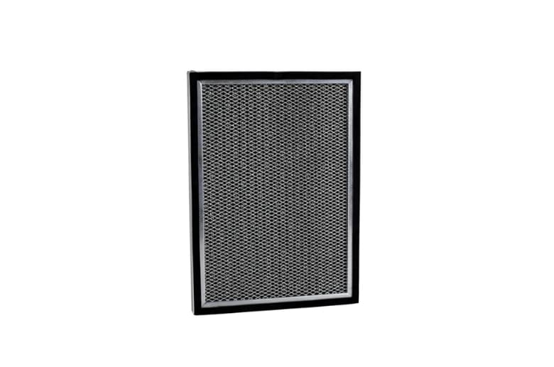 A charcoal filter for a fireplace.