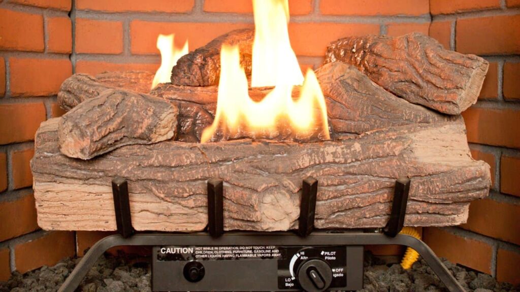 A gas fireplace. There are things to check when there are Gas Fireplace Leak Symptoms.
