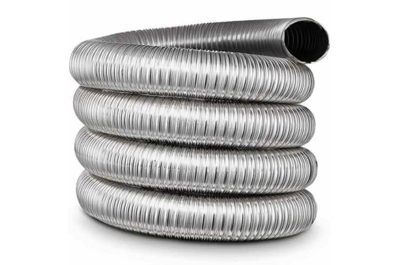 A non-insulated chimney liner. Know more about Insulated vs Non-insulated Chimney Liner comparisons.