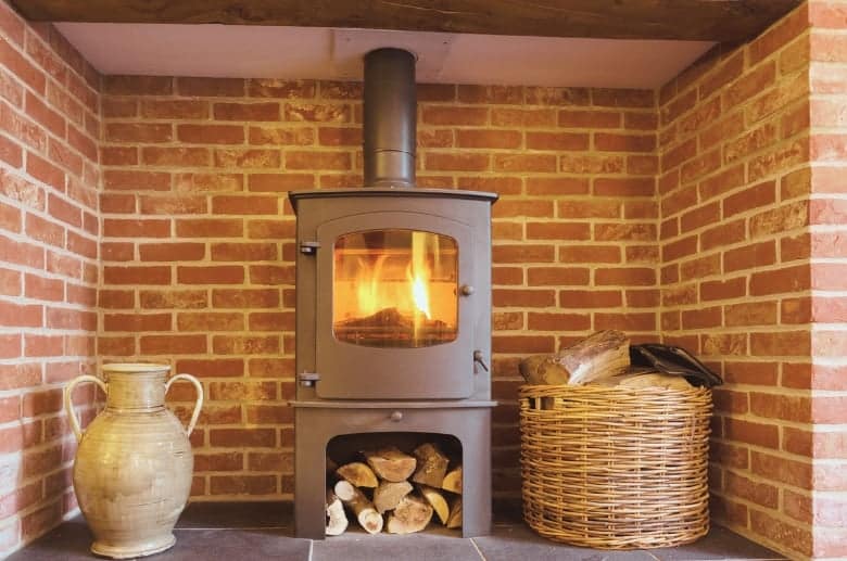 A catalytic wood stove.