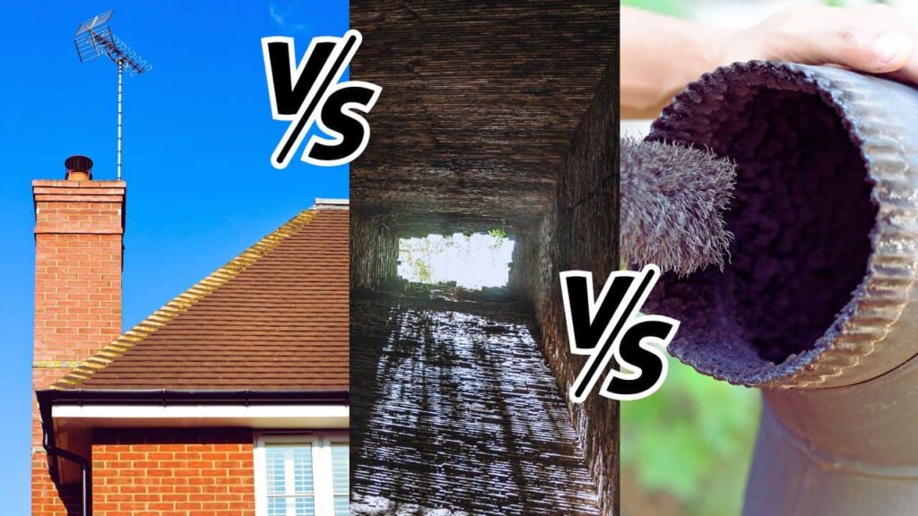 chimney vs flue vs vent comparison