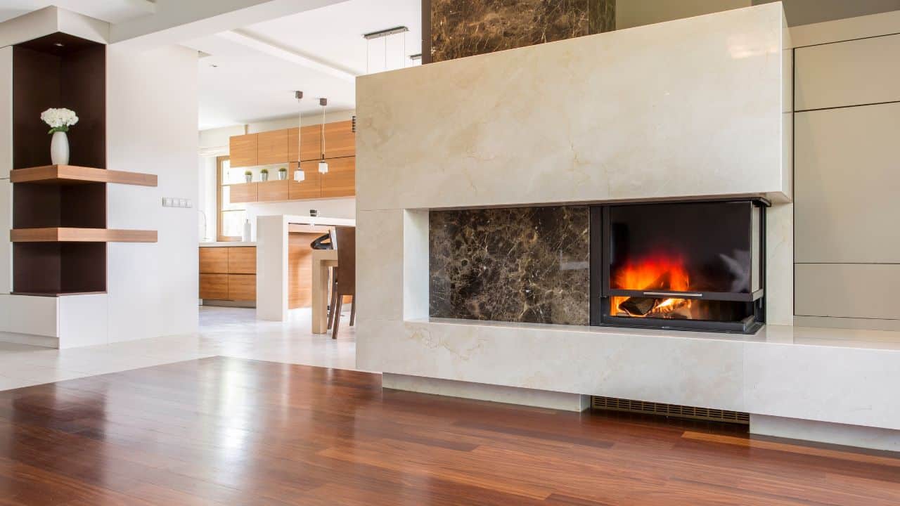A gas fireplace. Know the steps for a Gas Fireplace Conversion.