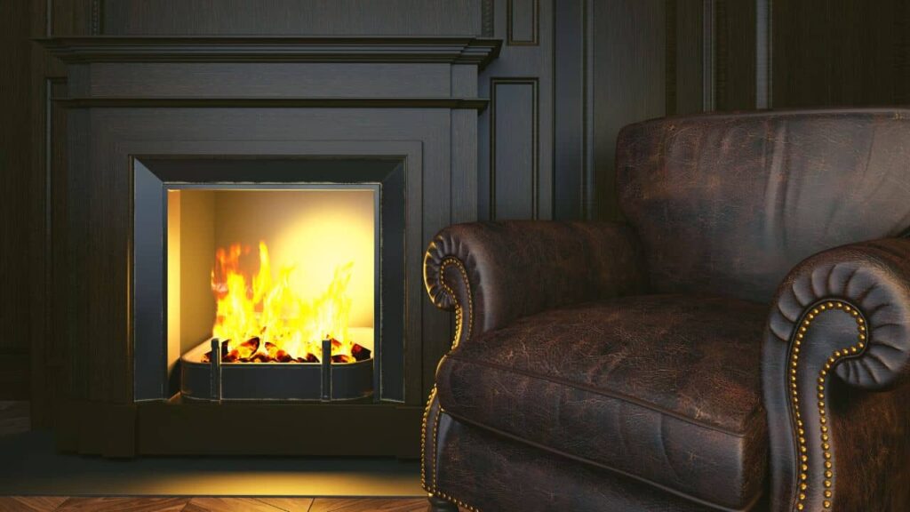 prefab fireplace