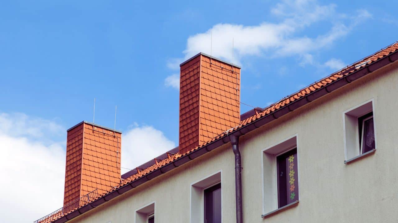 Masonry brick chimney is the most common types of chimneys