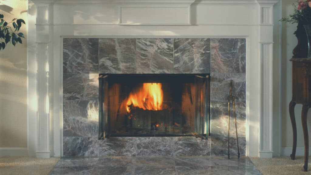 A fireplace. Discover different types of fireplaces.