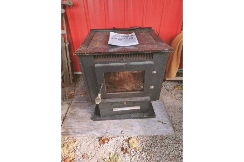 An old pellet stove.